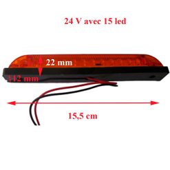 Feu de gabarit LA4 orange 24 V