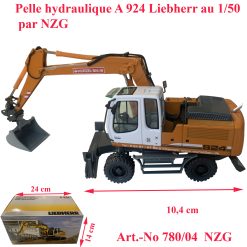 Pelle hydraulique A 924 Liebherr au 1/50ème NZG