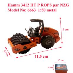 Hamm 3412 HT compacteur pied de mouton au 1/50 par NZG