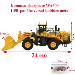 Komatsu chargeuse WA600 au 1/50ème