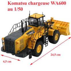Alternative view of Komatsu chargeuse WA600 au 1/50ème