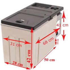 Réfrigérateur à compresseur pour Mercedes Actros MP4 et MP5 12V et 24V par Indel B