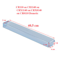 Dometic, couvercle compartiment de porte pour réfrigérateur : CR0110, CR80,CRX80, CRX1080, CR110, CR1140, CRX1140, CRX014 - CR110 ou CR1140 ou CRX1140 ou CRX0140 ou CR0110