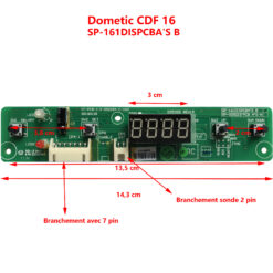 Electronique de commande SP-161DISPCBA'S B pour les refrigerateur CDF16 Waeco  Dometic - La Boutique de la Route