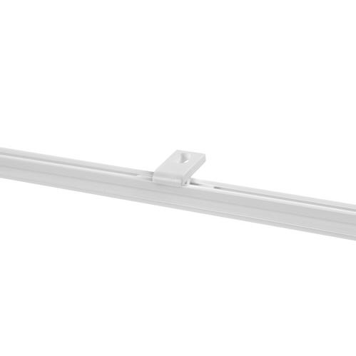 Support plafond avec trou rail CRS Ø20/28 mm - Blanc