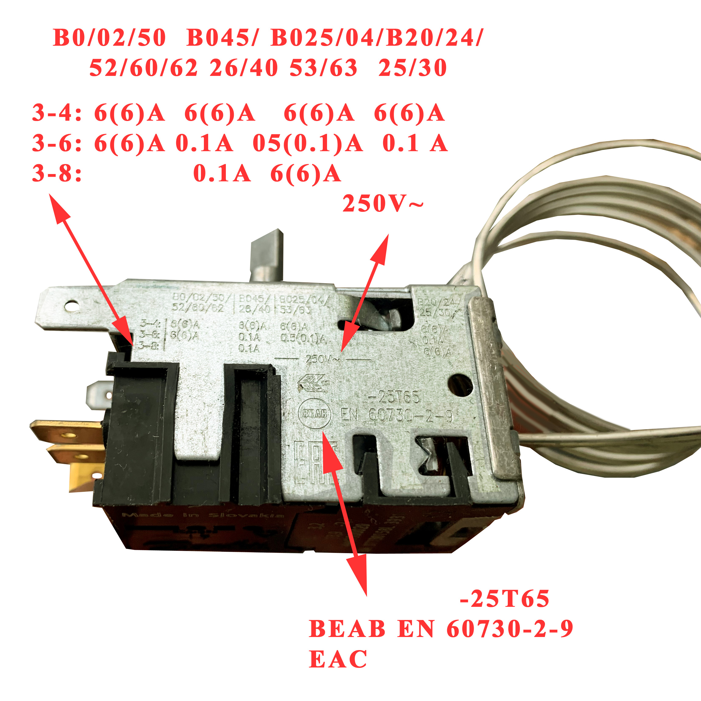 Thermostat Danfoss BN 077B0158L de VD15 – Image 4
