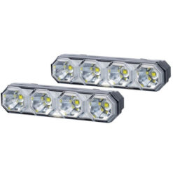 Feu de jour avec 4 led de 6W, 12V/24V