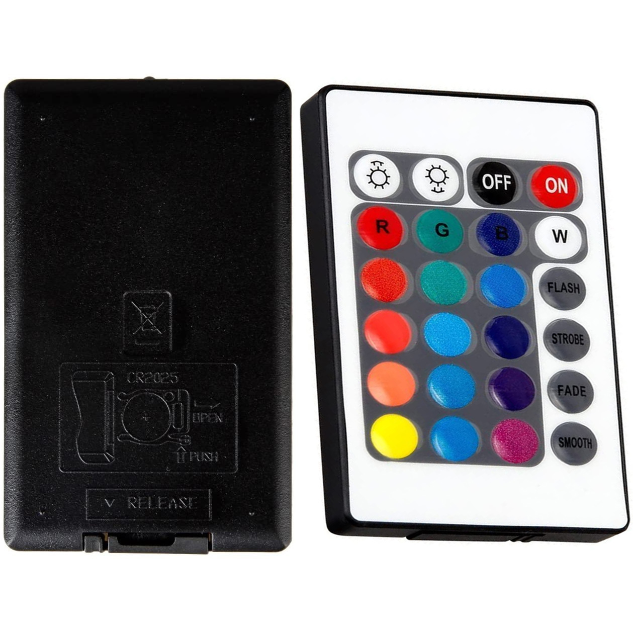 Télécommande 24 touches pour bande led couleurs pour plaque gravée  personnalisée multicouleur 24V
