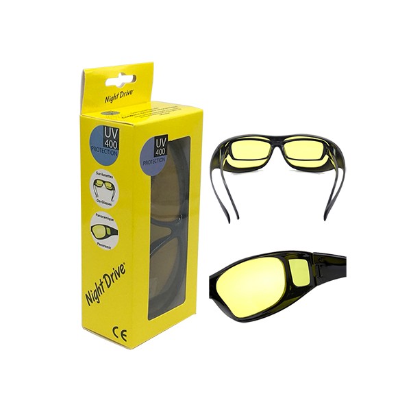 Lunettes de Conduite de nuit Night Drive lunettes de vitesse jaune –