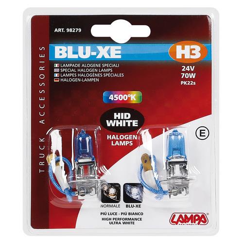 Paire d'ampoules Ultra-blanc Halogene blu-xe H7 70 W 24 V - La Boutique de  la Route