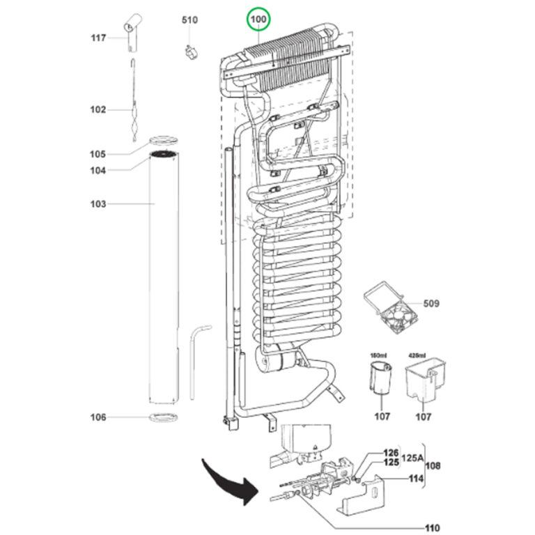 PORTE COMPLETE SERVICE pour REFRIGERATEUR DOMETIC - 207999349