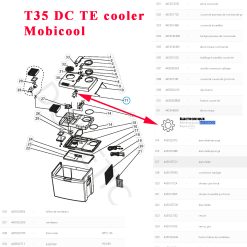Alternative view of Mobicool, platine SP-068-CON.PCB-AS-E pour glacière dometic T35DC ou G35