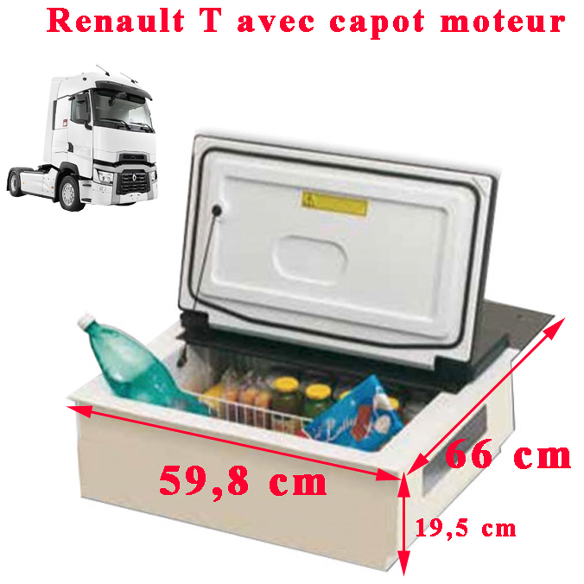 Réfrigérateur du Renault T avec tunnel moteur par IndelB - EN STOCK