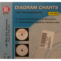 Boite de 100 disques pour tachographe