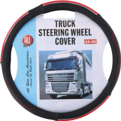 Couvre-volant noir/rouge avec surpiqure rouge 44-46