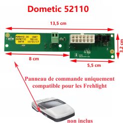 Dometic, panneau de commande 52110 qui comporte la sonde E1 pour Freshlight 2200