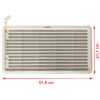 Réfrigérateur Camping-car Grille Aération Dometic Pour - 35,6x55,9cm Blanc Polaire Grille Remplacement Dometic