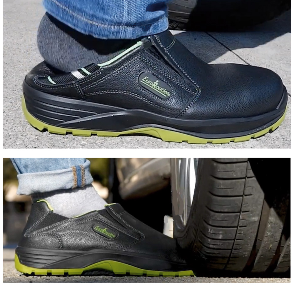 Paire de chaussures de sécurité hybrid en cuir noir - La Boutique de la  Route