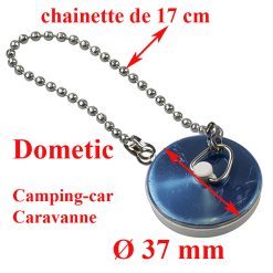 Bouchon évier ou bonde avec chaine Dometic Cramer SMEV