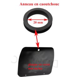 Anneau de protection Ø 20 mm pour couvercle verre CRAMER (en caoutchouc) – Dometic