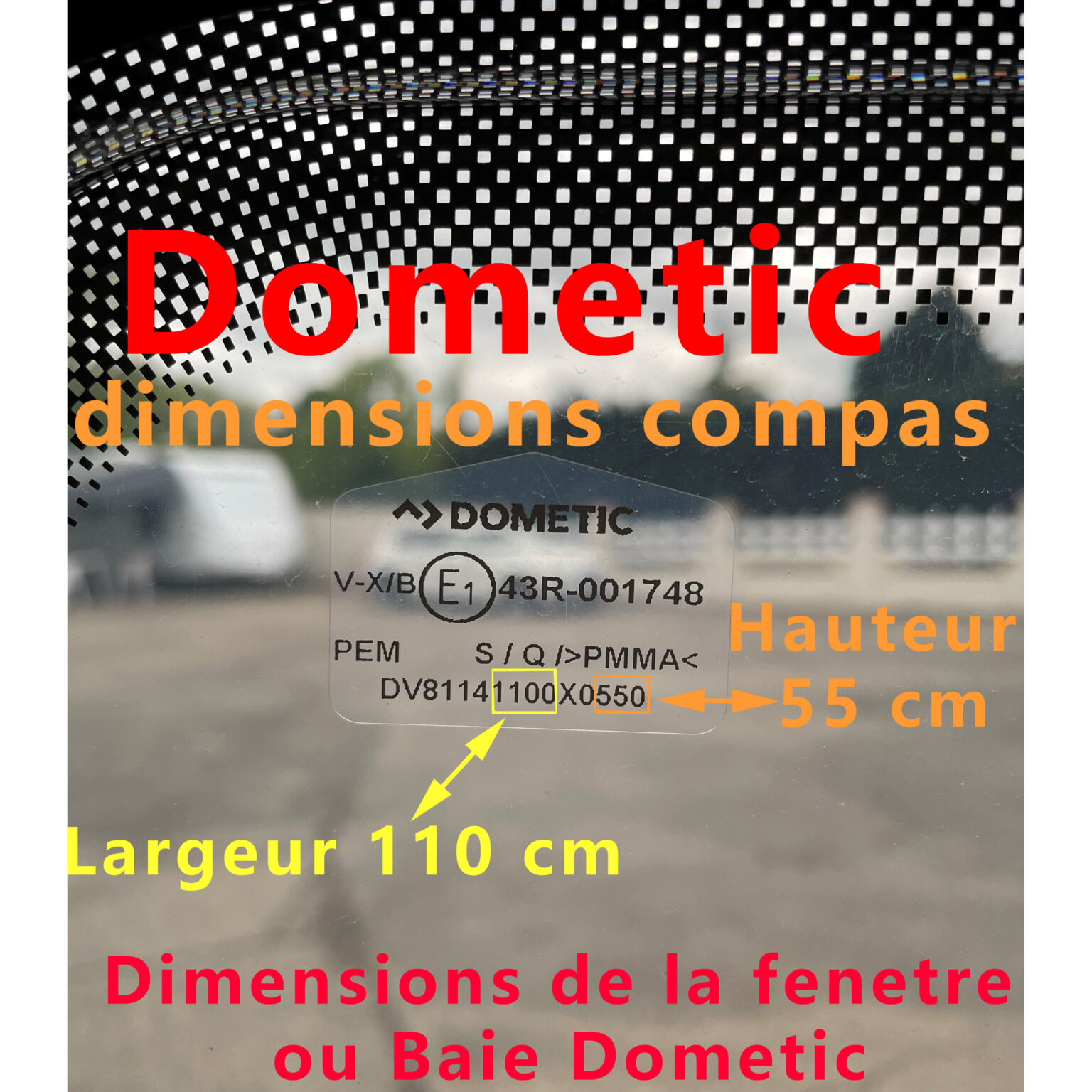 DOMETIC INDICATEUR FLAP AVEC LEVIER. Pièces