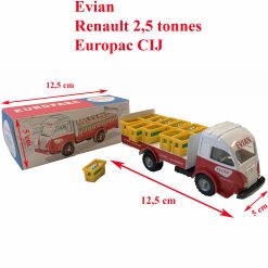 Renault 2.5T Evian reproduction de CIJ ref 3/94 Europarc en métal