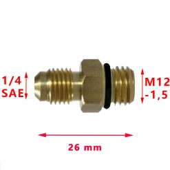 Adaptateur Parker M12-1,5 x 1/4″ SAE sur coupleurs R1234yf des stations de charge de climatisation Waeco