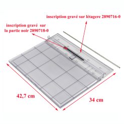 Dometic, étagère au-dessus du bac à légumes 2890716-0 RCD10.5T, RMD10.5, RMD10.5S, RMD10.5T, RMD10.5XT, RMDT10.5, RMDT10.5T – Image 2