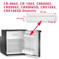 Balconnet du haut de la porte des CR-0065, CR-1065, CRE0065, CRX0065, CRX0065D, CRX1065, CRX1065D par Dometic