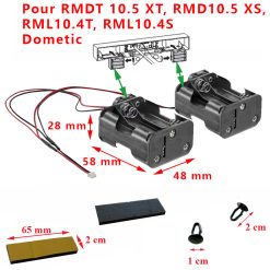 Ensemble de 2 boites à piles pour RMDT 10.5 XT, RMD10.5 XS, RML10.4T, RML10.4S par Dometic
