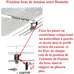 Alternative view of Dometic, store bras de tension du milieu PR2500, PR2000, PW1500, PW1750