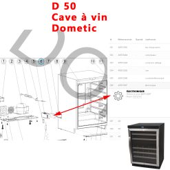 Dometic D50 cave à vin - platine éléctronique