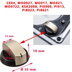 Cramer, un bouton gaziniere CE04, MO0927, MO917, MO921, MO9722, KSK2008, PI0909, PI913, PI8023, PI8621 par Dometic