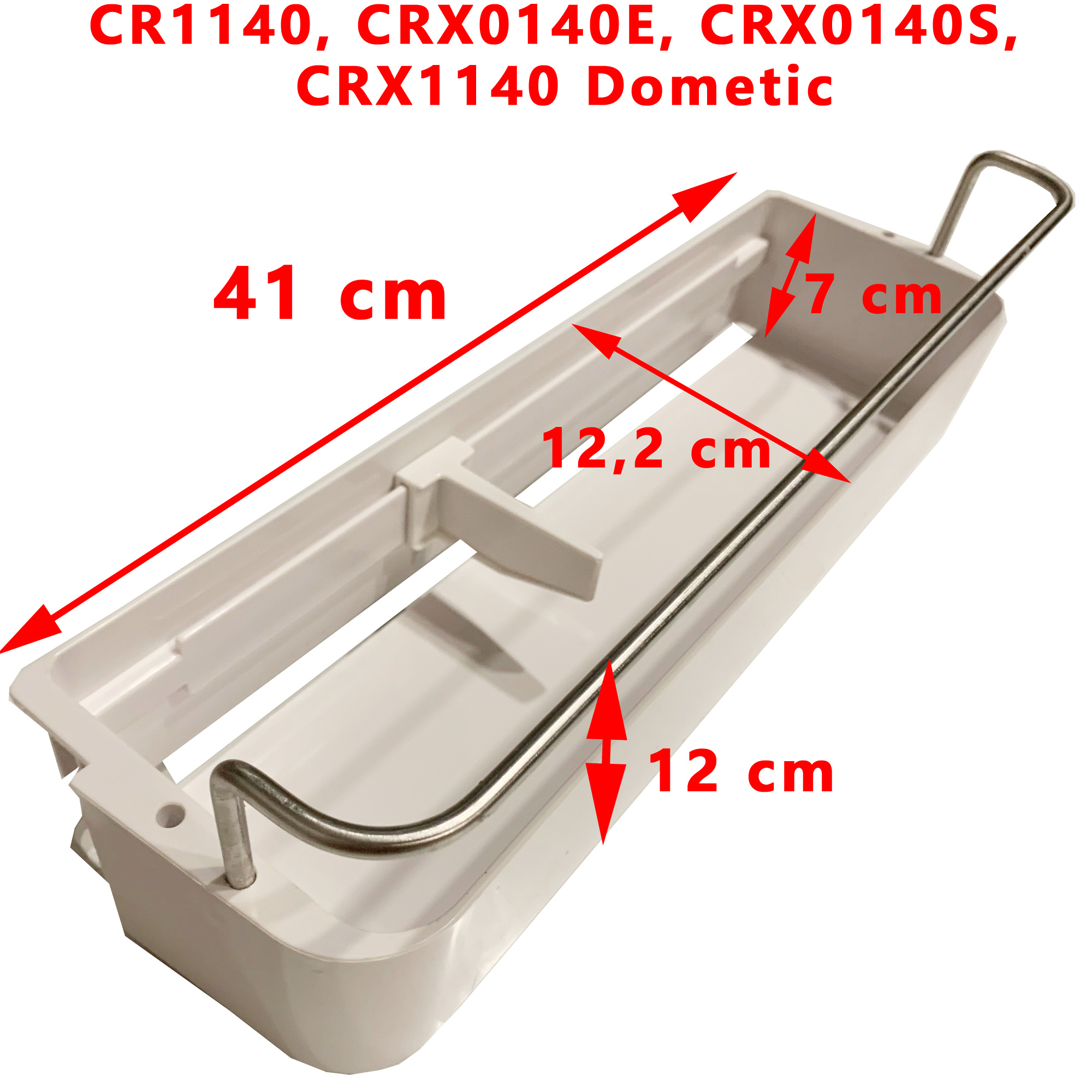 Balconnet bas de la porte des réfrigerateurs CR1140, CRX0140E, CRX0140S, CRX1140 Dometic