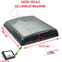Dôme acrylique pour lanterneau transparent ou couvercle en plexiglass pour MIDI HEKI BG449301, SE1490G0700x0500 par Dometic - NOUS CONTACTER POUR LE DELAIS (couleur blanc) – Image 8