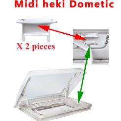 Dometic, paire de cliquet de couleur gris claire pour lanterneau Midi Heki par Dometic