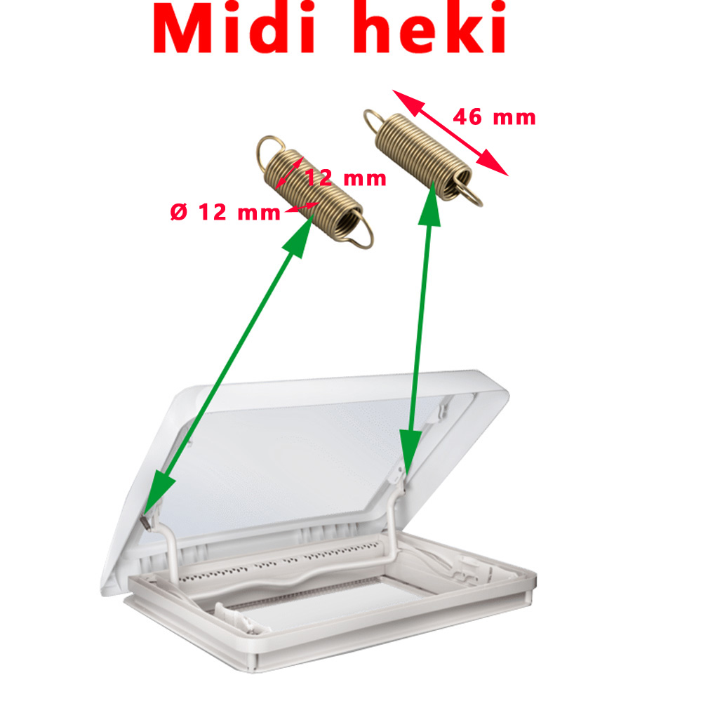 Paire de ressorts droit et gauche pour les lanterneaux Midi Heki par Dometic