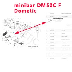Alternative view of Sonde de température pour DM50C, F38, FR60 c, MCF60, TE17 par Dometic