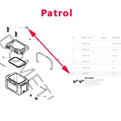 Alternative view of Kit de verrouillage du couvercle en caoutchouc des glacieres Patrol et Cool Ice par Dometic