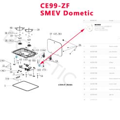 Alternative view of Une bougie ou partie de l'allumage électrique SMEV ou Dometic  longueur 45 cm pour CE99-ZF, CVH1525LG, CVH1700G, HBG, KSK2007R, MO7123, MO9222R, MO9722, PI8023, PI9023 etc.