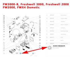 Alternative view of Vidange condensation FW3000-B, Freshwell 3000, Freshwell 2000, FW2000, FWX4350EHPC par Dometic