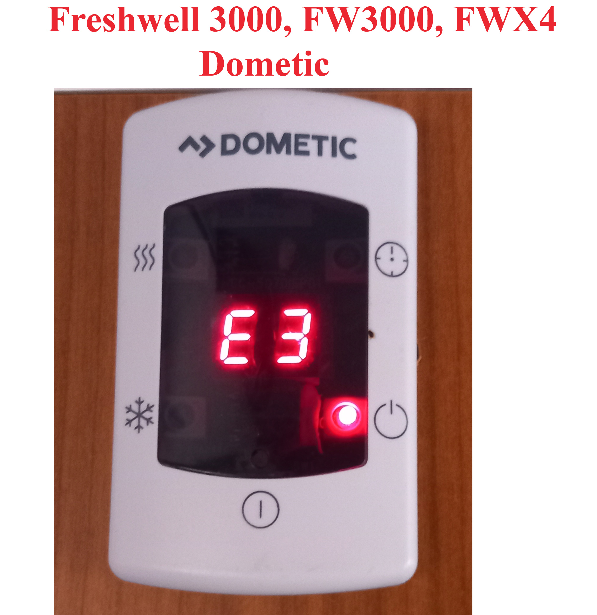 Dometic FW3000-B, Freshwell 3000 et Freshwell FWX4 sondes du condensateur et du compresseur, à remplacer si le code erreur E3 – Image 10
