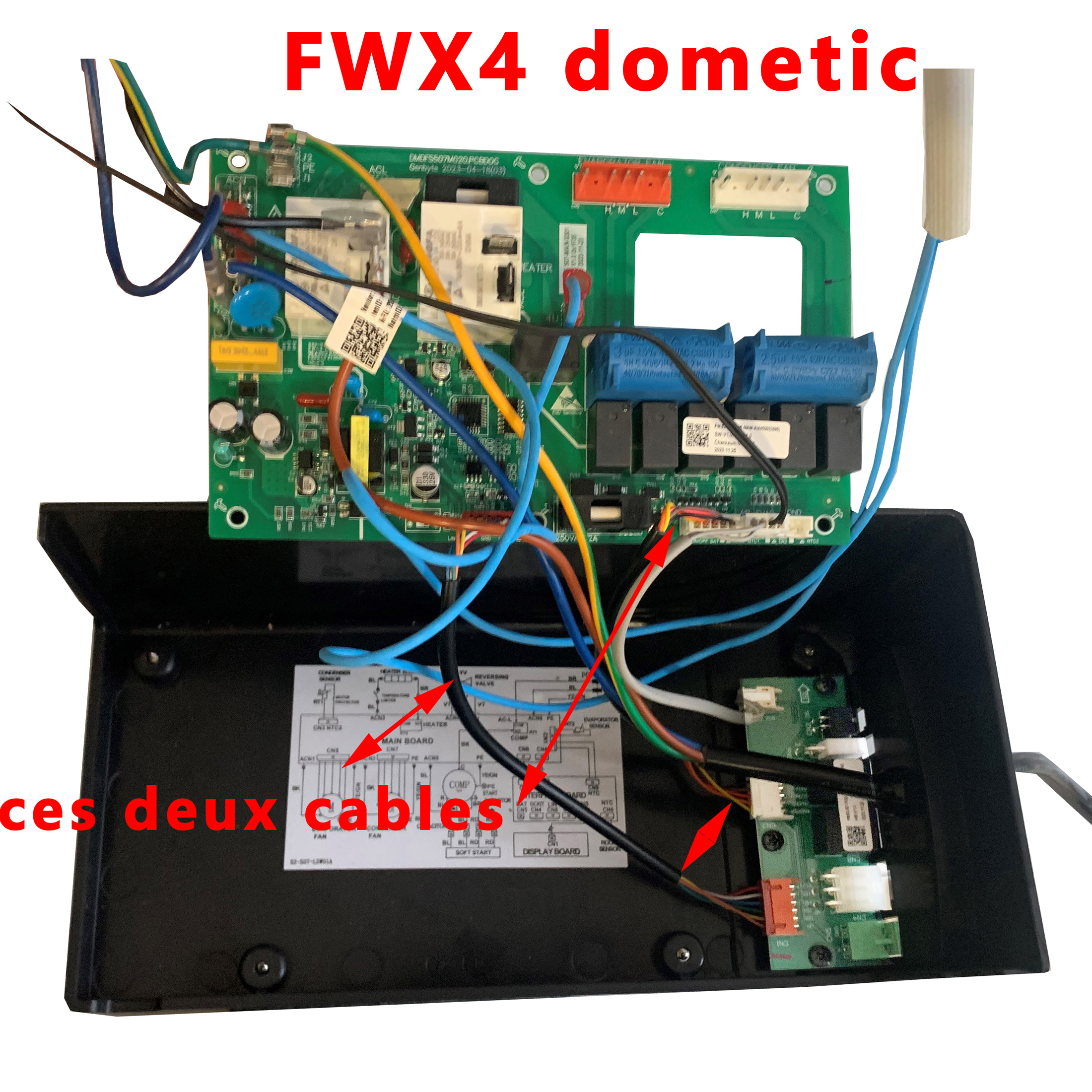 Dometic Freshwell FWX4 cables entre MAIN PCB et PCB, cables entres les deux electroniques – Image 3