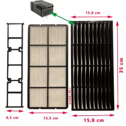Grille coté 35x16 cm des Freshwell FWX4 par Dometic