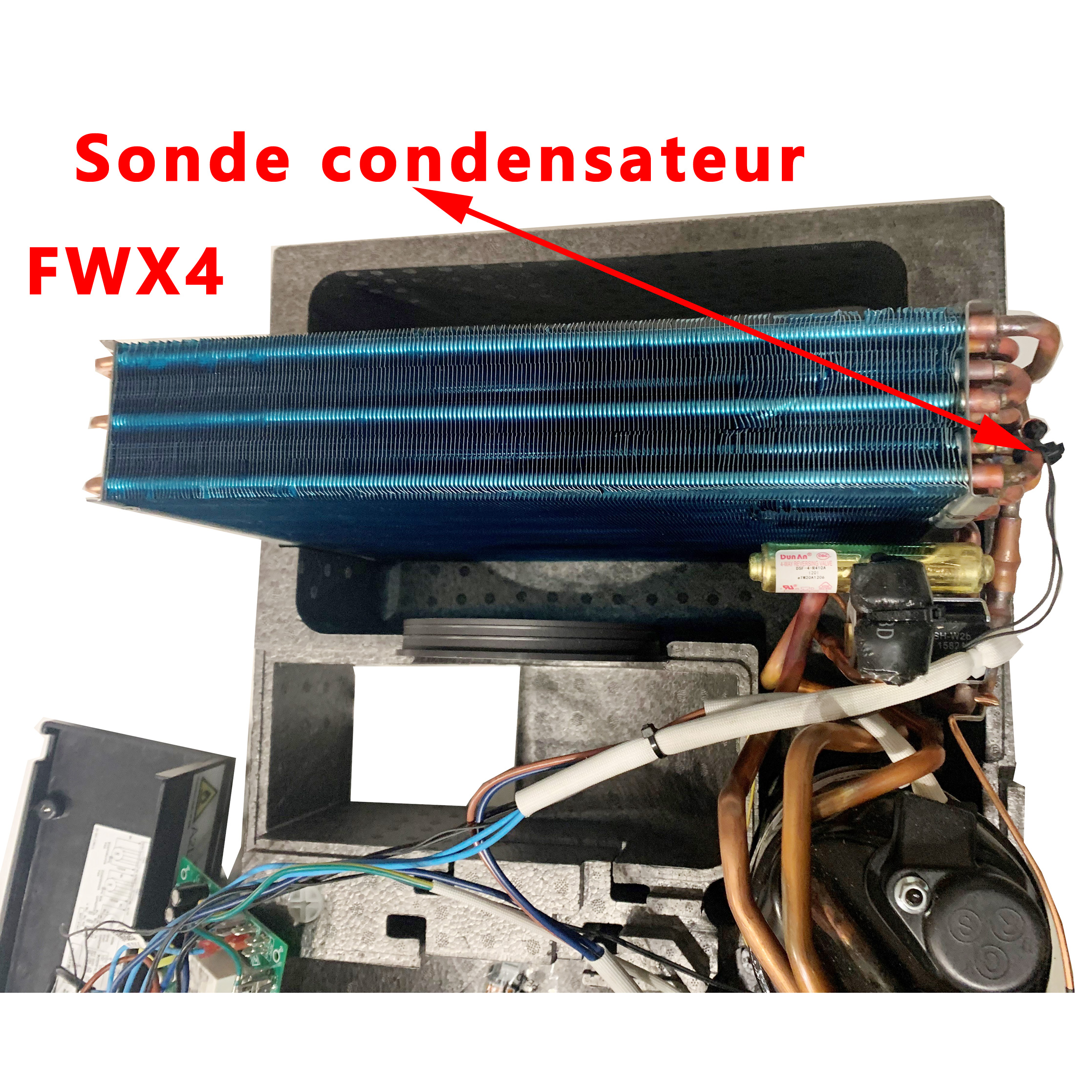 Dometic FW3000-B, Freshwell 3000 et Freshwell FWX4 sondes du condensateur et du compresseur, à remplacer si le code erreur E3 – Image 4