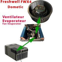 Ventilateur de l'evaporateur pour Freshwell FWX4 par Dometic