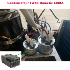 Alternative view of FWX4, B3200, Freshwell 3000, FW3000-B, FWX4350EHPC condensateur 25µF : CBB65  3100248.396 25µF 370VAC 40/70/21SH. 50-60HZ par Dometic