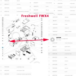 Alternative view of Dometic Freshwell FWX4 Sonde de température ambiante avec son cable, à remplacer si vous avez le code erreur E1