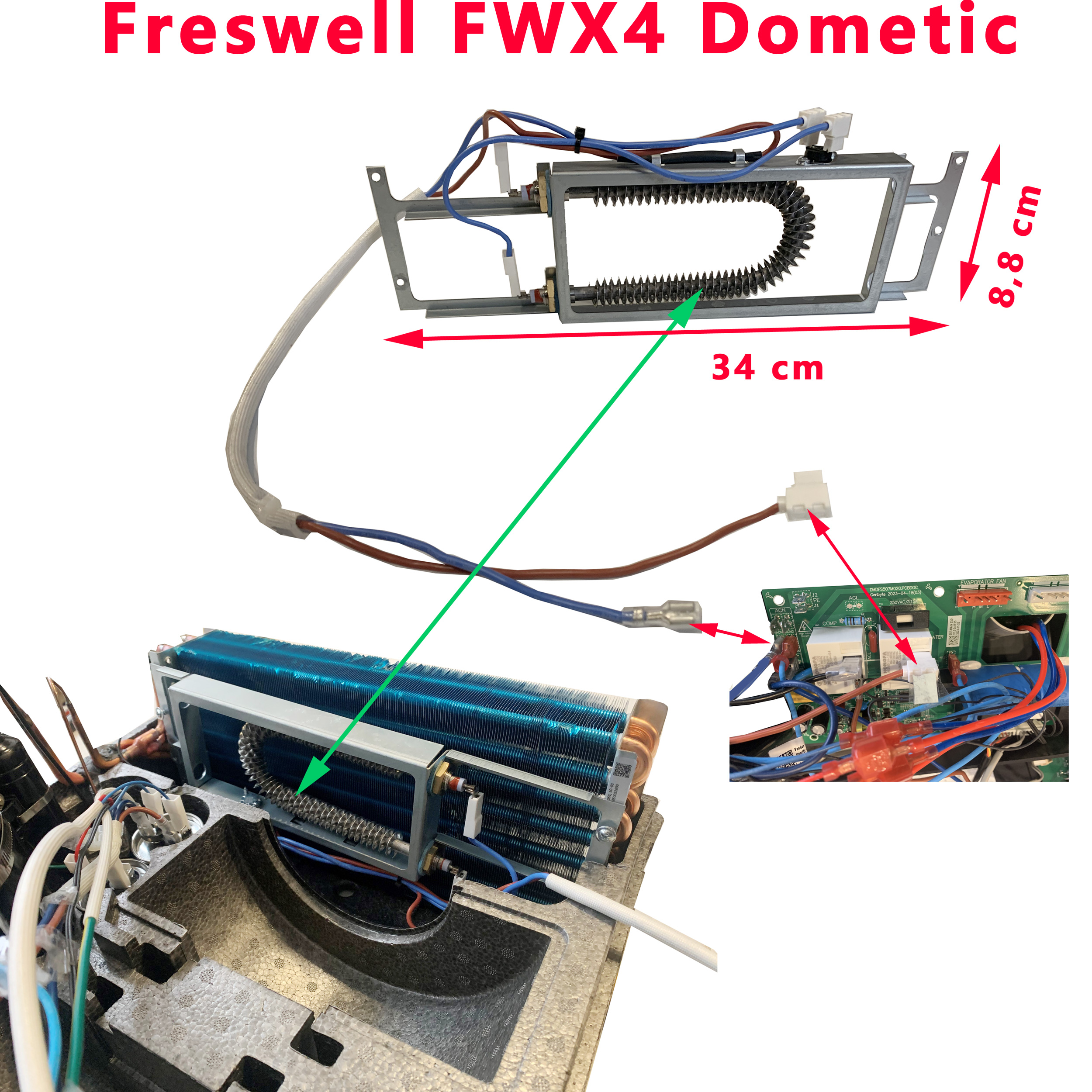 Freshwell FWX4 résistance chauffante par Dometic