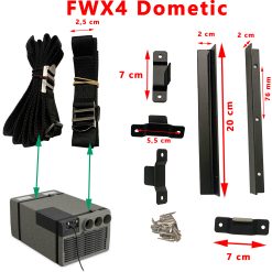 Freshwell FWX4 Kit de fixation : 2 sangles, 6 équerres, vis par Dometic